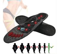 Semelle de Massage Magnétique, Semelles Chaussures avoir Respirante Semelles Thérapie Magnétique pour Le Massage Acupression pour Ceux Qui Ont Besoin d'augmenter et de Respirer,M,2 PAIRS