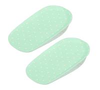 Semelle en silicone autocollante Semelles intérieures augmentées et respirantes unisexes, chaussures surélevées pour rehaussement invisible(2.5cm-Vert)