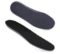 Semelle Épaisse et Chaude avec Assise Plantaire en Laine D'agneau Douce et Semelle de Soutien en Peau de Mouton Matelassée pour les Femmes,les Hommes et les Enfants