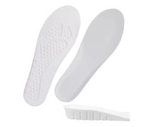 Semelle Grandissante Semelles de sport rehaussées 1,5/2,5/3,5 cm en mousse à mémoire forme for hommes et femmes(White - 2.5cm,EU 41-42)