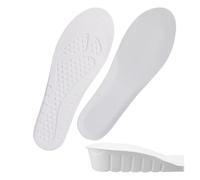 Semelle Grandissante Semelles de sport rehaussées 1,5/2,5/3,5 cm en mousse à mémoire forme for hommes et femmes(White - 3.5cm,EU 37-38)