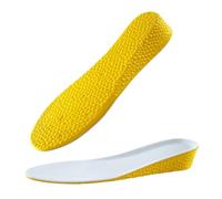 Semelle Grandissante Semelles intérieures invisibles for chaussures rehaussantes, coussinets respirants et absorbant les chocs(Yellow3.5cm,EU39-40(250mm))