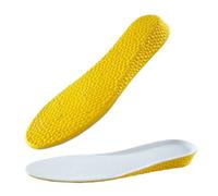 Semelle Grandissante Semelles intérieures invisibles for chaussures rehaussantes, coussinets respirants et absorbant les chocs(Yellow2.5cm,EU43-44(270mm))