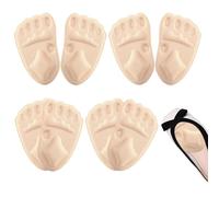 Semelle intérieure à talon haut pour -pied - 4 paires 'ajusteurs de remplissage de chaussures | Insert de tête de chaussure en mousse souple anti-douleur | Coussinet demi-taille - Ajustement de c