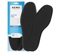 Semelle intérieure BAMA Active Deo - Semelle intérieure hygiénique au charbon actif avec effet absorbant les odeurs, semelles intérieures anti-odeurs, pour adultes 1 paire - 38/39 EUR
