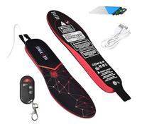 Semelle intérieure chauffante électrique - Insert de chaussure thermique - Charge rapide - Chauffe-pieds d'hiver - Pour le camping, la randonnée, le ski, le travail en plein air et la maison - Semelle