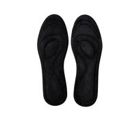 Semelle intérieure en polaire épaisse et douce pour chaussures - Coussin de massage épais et doux en cachemire - Semelles thermiques d'hiver pour homme et femme (noir, EU39-40 (250 mm)
