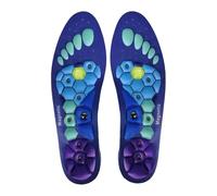 Semelle intérieure magnétique d'acupression pour le sport, semelles de massage, réflexologie du pied, coussinets pour perte de poids, amincissant, anti-fatigue (bleu violet, taille L (44-47))