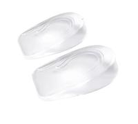 Semelle intérieure surélevée pour homme et femme - Gel de silicone invisible - Talon de croissance de 1,5 à 3,5 cm - Semelles de levage (femme 2 cm)