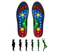 Semelle Magnetique, 1 Paire Semelles Magnétiques, Semelles Acupression Pour Homme et Femme, Semelle Gel Réflexologie Et D'acupression, Soins de Santé Des Pieds Fasciite Plantaire (40-43)