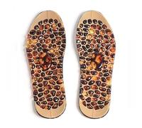 Semelle Magnetique de Reflexologie Plantaire Cobblestone Semelles Gel， Semelles D’acupression Aimanté, Thérapie Magnétique, Réflexologie Plantaire, Lavable et Découpable (S (35-40))