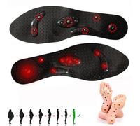 Semelle Magnétique Perte de Poids,Semelles Acupression pour Maigrir,Semelles Amincissantes de Soutien de la voûte,Semelles d'acupression,Semelles Orthopédiques(Size:1 Pair S(35-40),Color:Noir)
