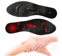 Semelle Magnétique Perte De Poids,Semelles D'acupression Pour Soulager La Fasciite Plantaire Semelles,Semelle Pieds Plats,Dispersent La Pression Des Pieds Pour Hommes Femmes (Blanc, L(44-48))