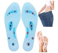 Semelle Magnétique Perte De Poids,Semelles D'acupression Pour Soulager La Fasciite Plantaire Semelles,Semelle Pieds Plats,Dispersent La Pression Des Pieds Pour Hommes Femmes (Bleu, S(35-40))