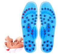 Semelle Magnétique Perte de Poids,Semelles en Gel pour Maigrir,Semelle Amincissante,Semelles pour Bruler Graisse Abdominale,Dispersent La Pression Des Pieds,Homm(Size:L(41-45),Color:Bleu)