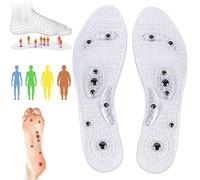 Semelle magnetique semelle de massage magnétique, semelles d'acupression pour perte de poids des pieds, magnétique, lavables et découpables, pour homme et femme,M(39~41),2 PAIRS