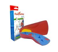 Semelle orthopédique médicale 3/4 pour enfant FootActive Kids 3/4 - Soutien de la voûte plantaire pour la maladie de Sever, fasciite plantaire, douleurs du talon, douleurs du genou et pour restaurer la démarche naturelle de l'enfant - Multicolore - multicolore,