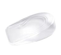 Semelle Rehaussante 6 pièces/3 paires 1-3CM semelles invisibles augmentant la hauteur Inserts de levage talon en Silicone protecteur soin des pieds Transparent chaussures élastiques(Men1cm)