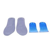 Semelle rehaussante avec absorption des chocs de 5 cm, conception double couche pour un confort optimal - Matériau pelucheux + TPR absorbant la transpiration et doux pour la peau,