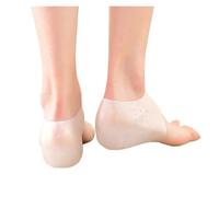 Semelle Rehaussante Semelles intérieures invisibles en silicone for rehausser la hauteur des chaussettes, coussinets de protection for les pieds en extérieur(WHITE,Height 4cm)