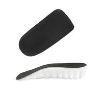 Semelle Rehaussante Semelles Intérieures Rehaussantes, Absorption Des Chocs, Mousse À Mémoire De Forme Respirante, Inserts De Rehaussement Du Talon(Black,2.5cm)