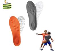 semelle x, semelle x enfant, Intérieure Élastique 4d Semelle Intérieure En Mousse À Mémoire De Forme Pour Hommes Et Femmes (2PCS-B,43-44)