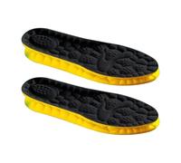 Semelles amortissantes et orthopédiques, lot de 2 paires - Semelles de course 4D Cloud Tech avec semelle extérieure souple en PU et coussinets.(Black,41-42(260mm))