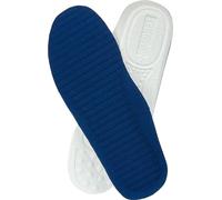 Semelles anti-chocs unies Grafters, 6 paires DF932 (38 EUR/4 UK) (Blanc/Bleu)