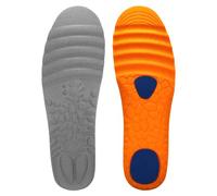 Semelles Antichoc Cushioning pour le sport, le travail et la vie quotidienne pour chaussures de sport homme femme unisexe - Support amortissant massagrant pour arc plantaire (EU 36-40, GRIGIO)
