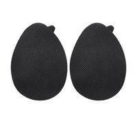 Semelles antidérapantes pour chaussures, Autocollants Semelles Auto-Adhésifs Multicolore 90x65mm 2 Pcs(Black-thin)