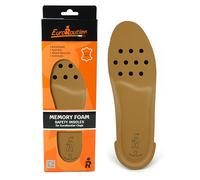 Semelles antistatiques en mousse à mémoire de forme avec revêtement en cuir véritable, semelles confortables pour sabots de sécurité (43 EU, Beige)