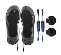 Semelles auto-chauffantes - Semelles chauffantes | Chaussure thermique - Système de température à trois niveaux, lavable, gamme de tailles découpables 35 46, alimentée par batterie externe, pour les d