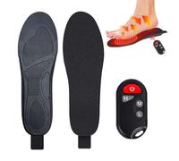 Semelles chauffantes - Chauffe-pieds électriques, semelles souples rechargeables, inserts de chaussures thermiques lavables, chaleur portable pour les pieds, confortable, alimenté par batterie | ski