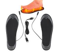 Semelles chauffantes - Chauffe-pieds hiver USB | Semelles intérieures chauffantes unisexes pour tout le pied avec taille réglable Chaud pour bottes chaussures baskets camping en plein air pêche sur gl
