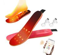 Semelles Chauffantes - Chauffe-pieds Rechargeables, 3 Réglages De Température Semelles Chauffantes Rechargeables 3000 MAh, Inserts De Chaussures Thermiques D'hiver | Pour Intérieur Extérieur Maison Éc