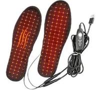 Semelles Chauffantes, Coussin Chauffant éLectrique Rechargeable, Taille 37-46, Semelles Thermiques Lavables et Coupables, pour l'hiver, la Randonnée et Le Camping(37-38)