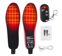 Semelles chauffantes électriques - Chauffe-pieds avec télécommande et 3 réglages de température | Semelles alimentées par batterie lithium-ion rechargeable pour ski, chasse et activité