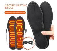 Semelles Chauffantes Electriques - Coussinets Chauffants pour Les Pieds,Semelle Intérieure USB Électrique Rechargeable pour Pieds, Lavable et Coupable | pour Le Ski d'hiver Et La Marche