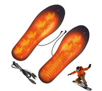 Semelles chauffantes pour bottes chauffantes, semelles thermiques alimentées par USB, réutilisables, conçues pour hommes et femmes, fournissant de la chaleur réglable, température