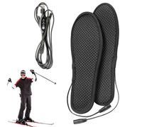Semelles chauffantes pour Chaussures,Semelles chauffantes Rechargeables | Réchauffeur de Chauffage extérieur en Peluche Courte USB - lavables, Semelles Thermiques électriques Anti