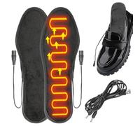 Semelles Chauffantes | Semelle de Botte Chauffante Rechargeable,Coussinet Thermique Decoupable Rechargeable Lavable USB, Semelles USB pour Hommes et Femmes,pour Camping d'hiver, Pêche, Ski et