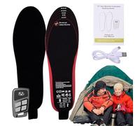 Semelles chauffantes - Semelles chauffantes avec télécommande 3 réglages de température, batterie 3500 mAh rechargeable, semelles thermiques pour homme et femme