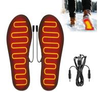 Semelles chauffantes,Semelles Thermique Chauffantes,Chauffe-Pieds Rechargeable par USB Semelles chauffantes d'hiver, Lavables, Adaptées aux Hommes et aux Femmes (45-46)