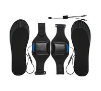 Semelles chauffantes USB - Coussins chauffants extra chauds, inserts thermiques électriques pour chaussures, semelles intérieures chauffantes douces découpables avec batterie au lithium de 8 000 mAh e