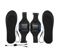 Semelles Chauffantes USB,Semelles Chauffantes Électriques,Inserts de chaussures thermiques découpables, chargement USB - Respirant avec batterie au Lithium 8000mah et pochette de batterie semelles int