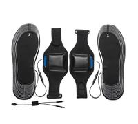 Semelles chauffées électriques - chauffe-pieds sans fil rechargeable, coupez pour ajuster la conception | Inserts de chaussures thermiques à distance, semelles intimes à batterie durable pour les