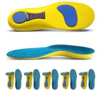 Semelles cinétiques 2/3/5 paires de semelles cinétiques pour fasciite plantaire pour homme et femme - Semelles Kine tic pour l'alignement et la déformation de la fasciite plantaire (jaune, 5, 3 à 4,5)