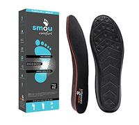 Semelles confort pour chaussures - SMOU Comfort - Gel amortissant et mousse à mémoire de forme - Toucher doux, anti-odeurs - Pour hommes et femmes, usage quotidie | 37-38 EU