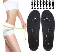Semelles d'acupression magnétiques, de réflexologie, respirantes, déodorantes, confortables et amincissantes for la perte poids(2 Pair,S)