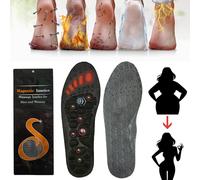 Semelles d'acupression magnétiques, semelles orthopédiques pour homme et femme, réflexologie fasciite plantaire, soins des pieds (1 paire, taille 40 à 43)